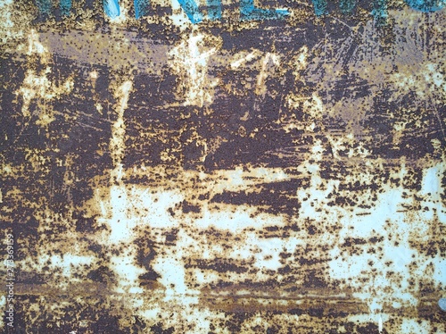 Old Weathered Corrugated Rusty Metal Texture
