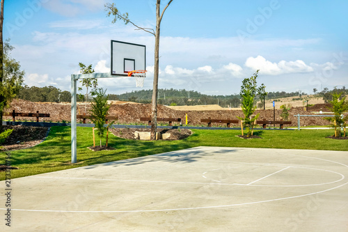Wallpaper Mural Spacious basketball court Torontodigital.ca