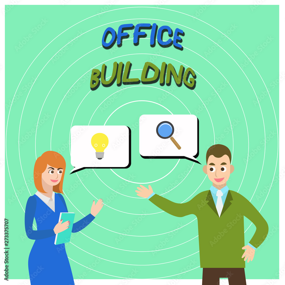 Conceptual hand writing showing Office Building. Concept meaning