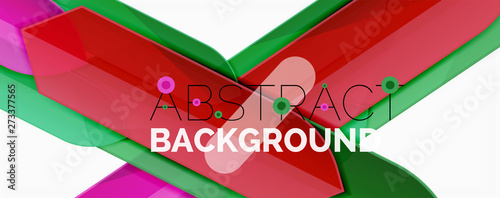 Abstract color lines dynamic background, modern material design style