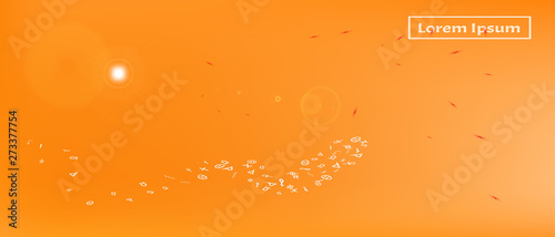 Funny abstract ultra wide space background 