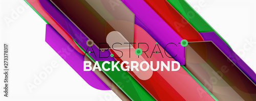 Abstract color lines dynamic background, modern material design style