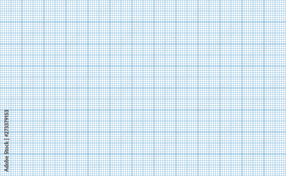 Millimeter grid. Square graph paper background. Seamless pattern. Vector illustration - obrazy, fototapety, plakaty 