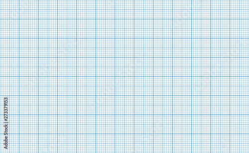 Millimeter grid. Square graph paper background. Seamless pattern. Vector illustration
