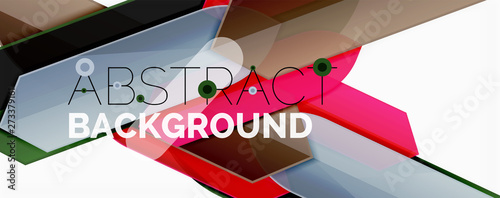 Abstract color lines dynamic background, modern material design style