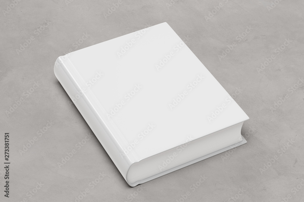 Mock up of a book on a concrete background - 3d rendering Mock up of a book on a concrete background - 3d rendering