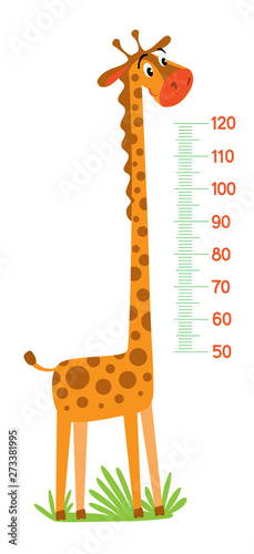 Giraffe meter wall or height chart or wall sticker