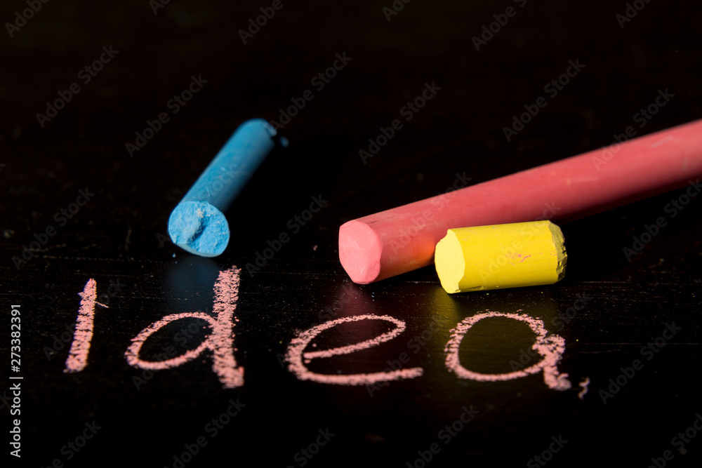 Colored chalk Colored chalk