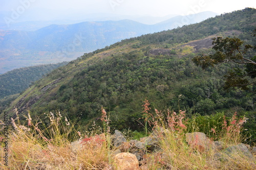 Western Ghats View from Meghamalai Hills in Tamil Nadu photo