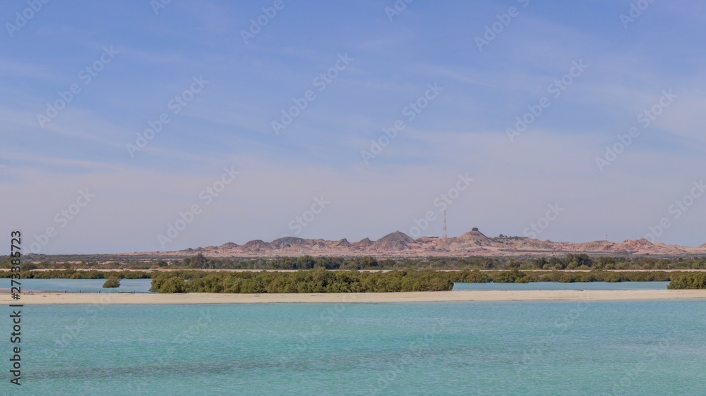 île de Sir Bani Yas aux émirats arabes unis