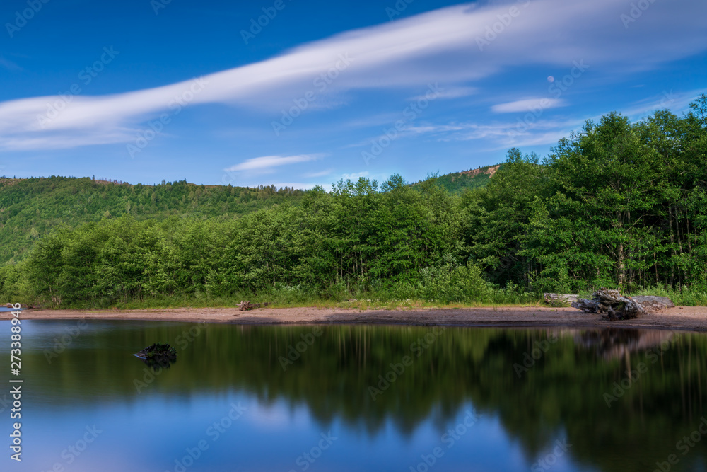 Peaceful Coldwater Lake On A  Beautiful Spring Day