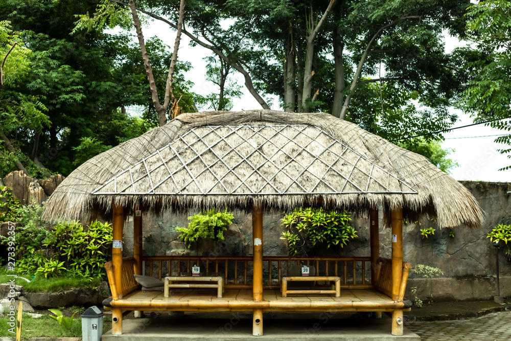 Traditional bamboo house from Lombok Indonesia Traditional bamboo house from Lombok Indonesia