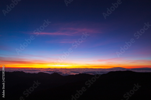 Sunrise at Haleakala Crater, Maui, Hawaii, USA © A. Emson