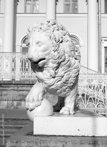 Statue of lion. photo