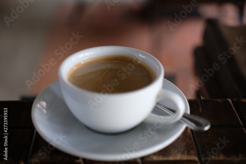 cup of coffee on table