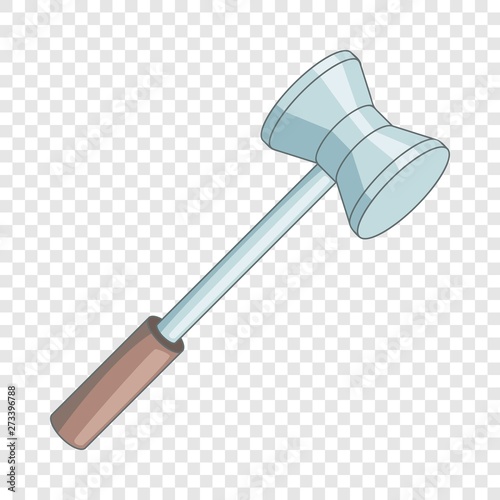 Medical reflex hammer icon. Cartoon illustration of medical reflex hammer vector icon for web