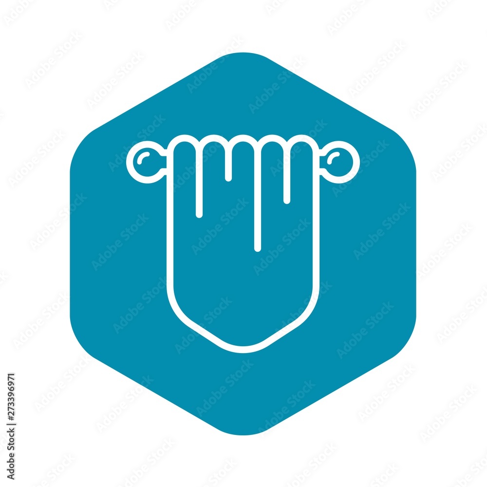 Hand towel icon. Outline hand towel vector icon for web design isolated on white background Hand towel icon. Outline hand towel vector icon for web design isolated on white background