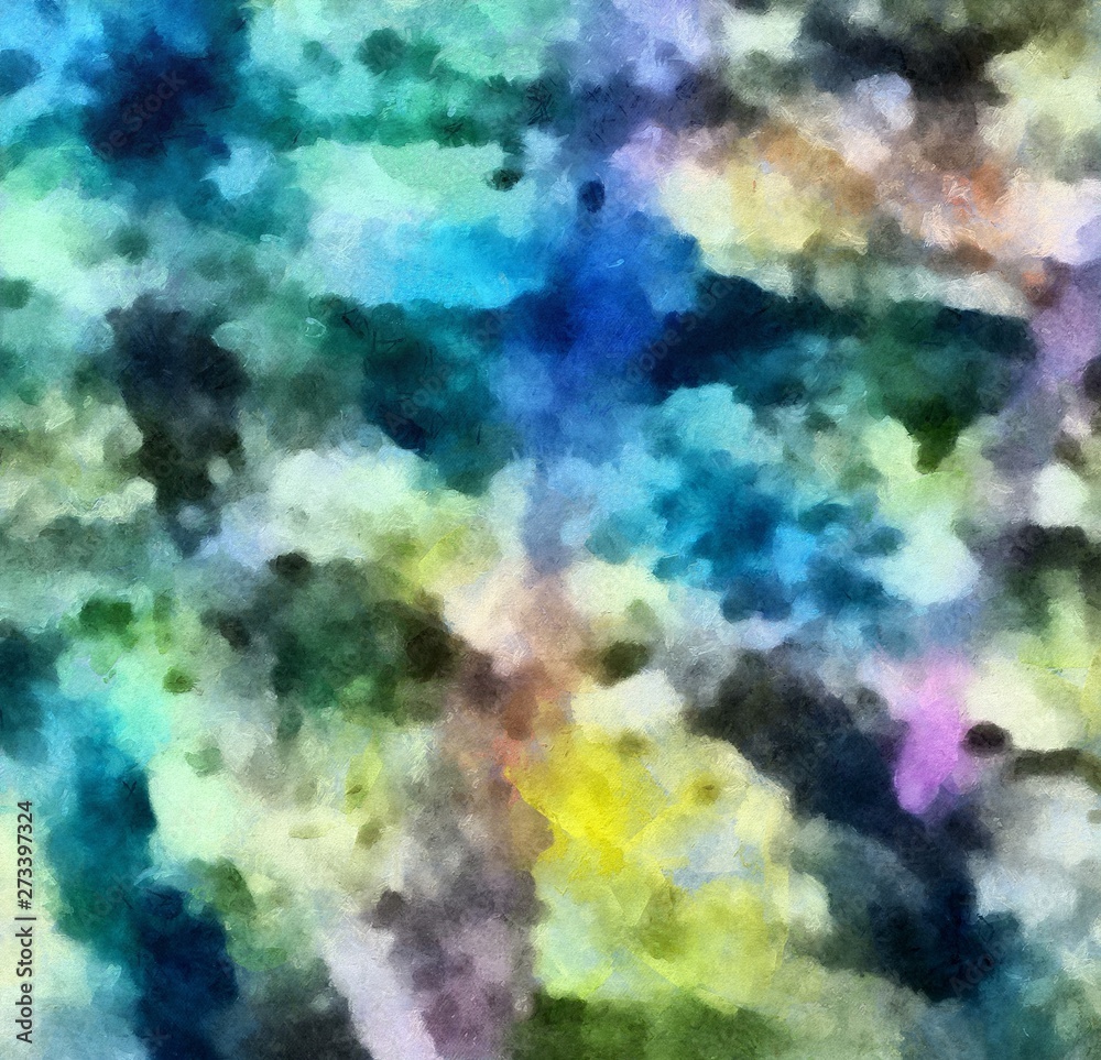 Detailed close-up grunge clouds abstract background. Dry brush strokes hand drawn oil painting on canvas texture. Creative simple pattern for graphic work, web design or wallpaper. Chaotic splashes.