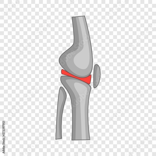 Total knee replacement surgery icon. Cartoon illustration of total knee replacement surgery vector icon for web