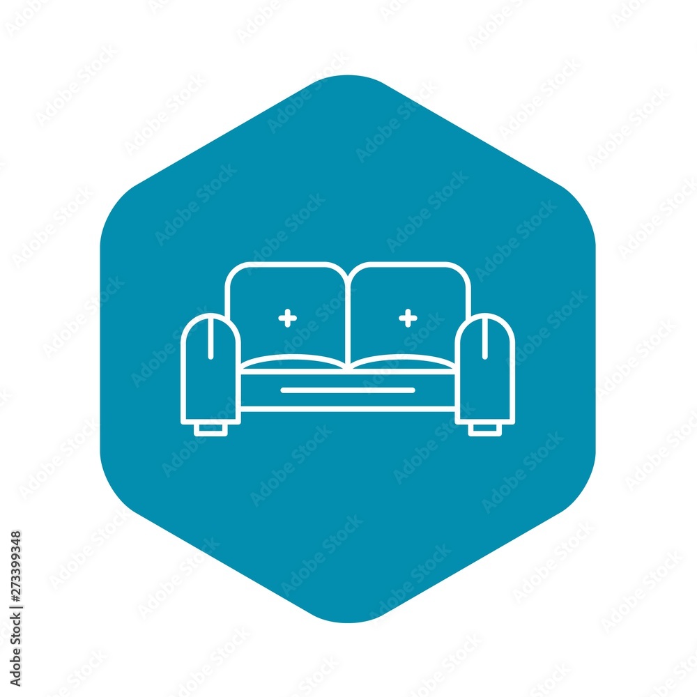 Sofa icon. Outline sofa vector icon for web design isolated on white background Sofa icon. Outline sofa vector icon for web design isolated on white background