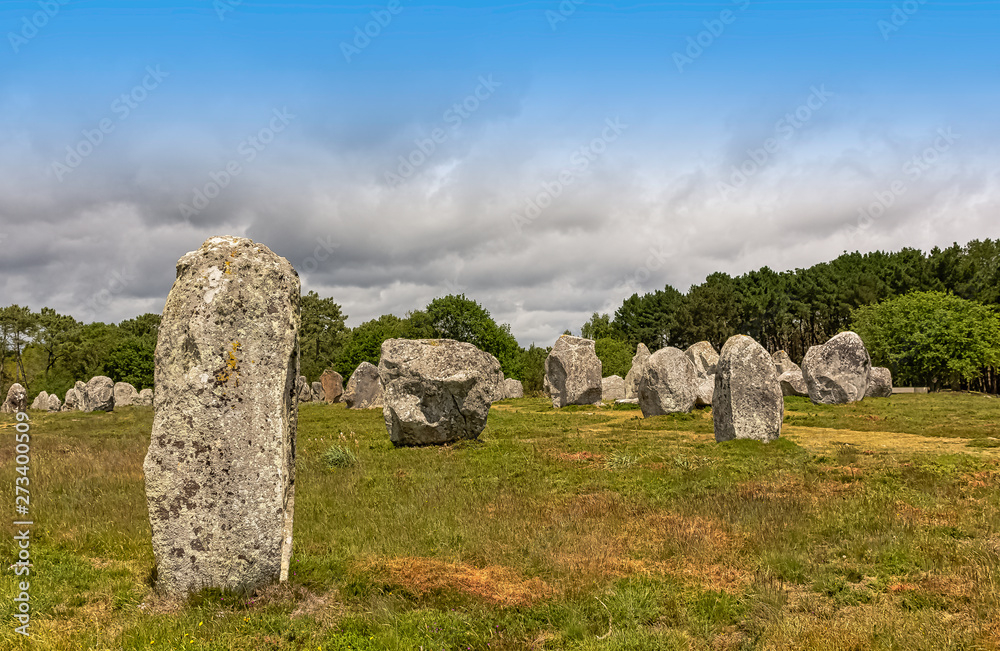 Alignements de Carnac - Carnac stones in Carnac, France Alignements de Carnac - Carnac stones in Carnac, France