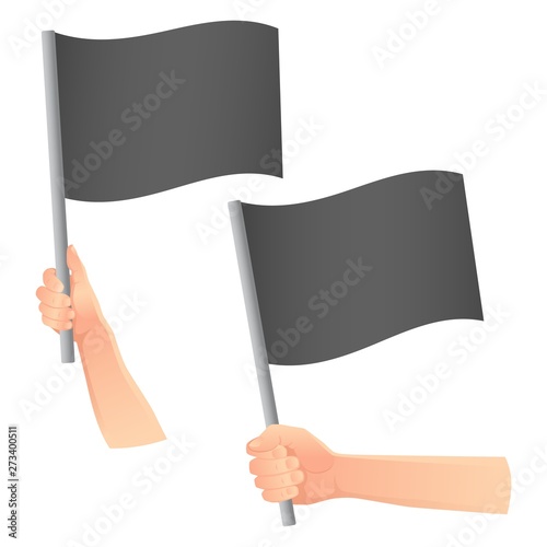 black flag in hand icon
