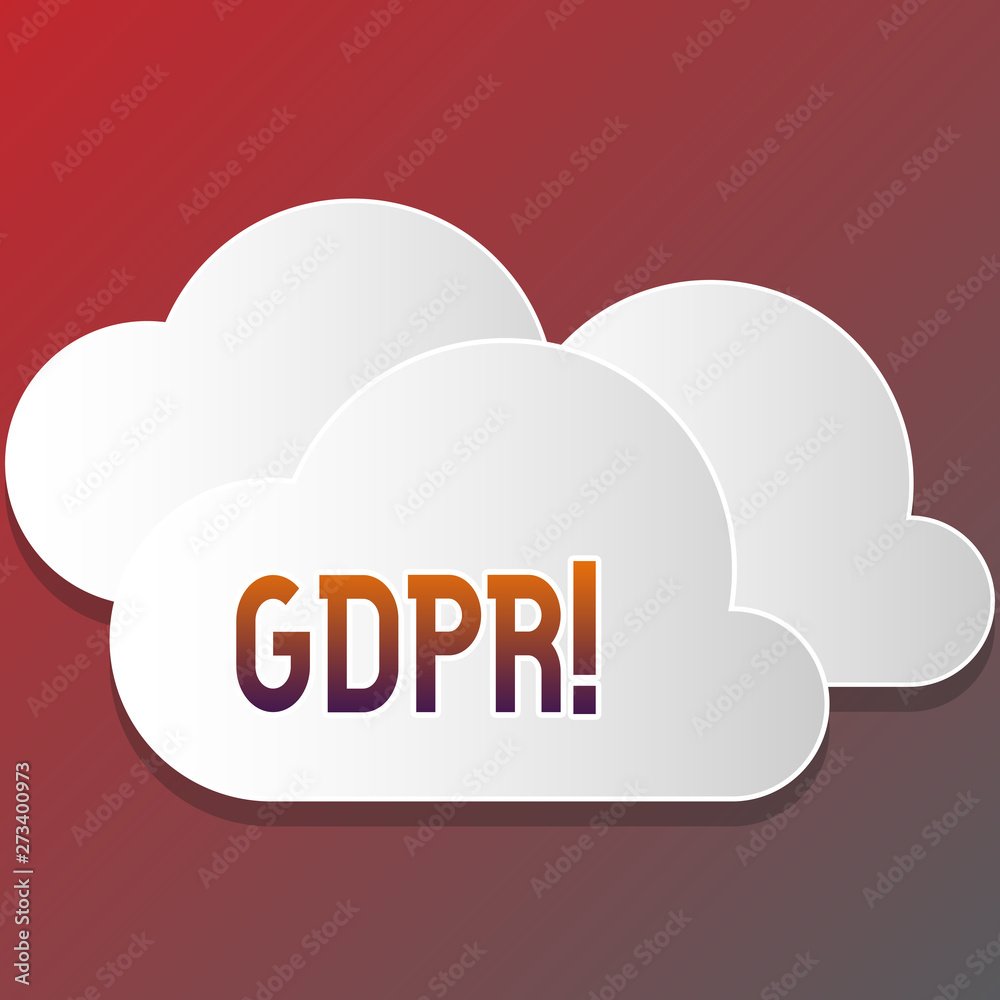 Text sign showing Gdpr. Business photo text General Data Protection Regulation privacy eu laws compliance Blank White Fluffy Clouds Cut Out of Board Floating on Top of Each Other Text sign showing Gdpr. Business photo text General Data Protection Regulation privacy eu laws compliance Blank White Fluffy Clouds Cut Out of Board Floating on Top of Each Other