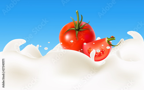 milk mixed with tomato