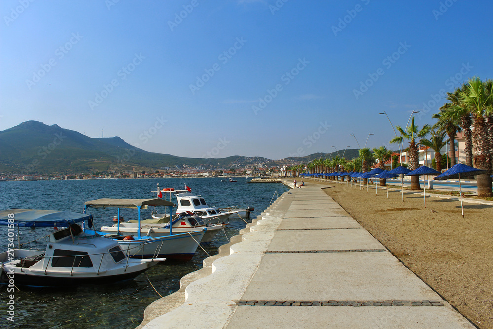 Old Town Eski Foca in Izmir, Turkey.