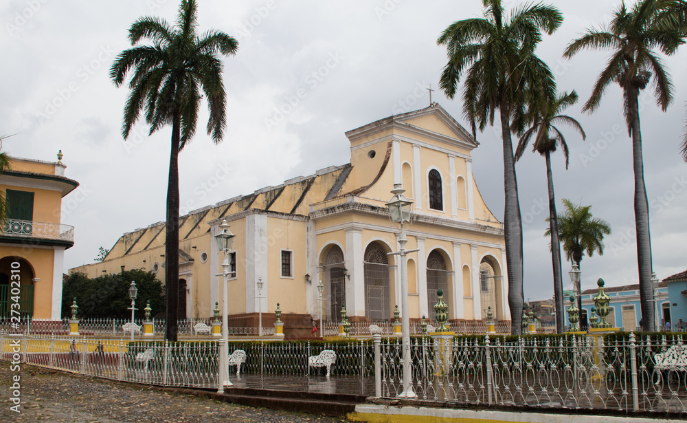 Spanish colonial church in Trinidad, Cuba