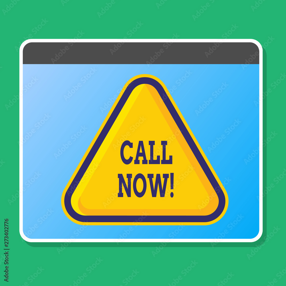 Handwriting text writing Call Now. Conceptual photo announce proclaim or declare it ask someone keep in touch Blank Yellow Embossed Triangle with Border as Web Button In Tablet Screen Handwriting text writing Call Now. Conceptual photo announce proclaim or declare it ask someone keep in touch Blank Yellow Embossed Triangle with Border as Web Button In Tablet Screen