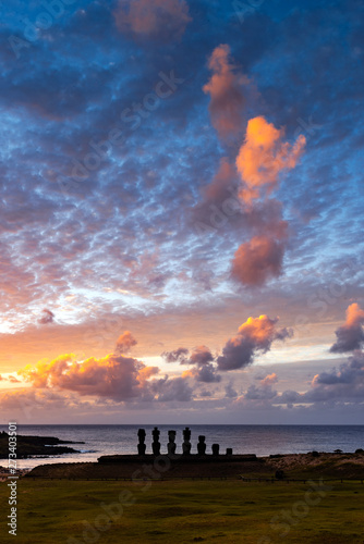 Moais en Isla de Pascua