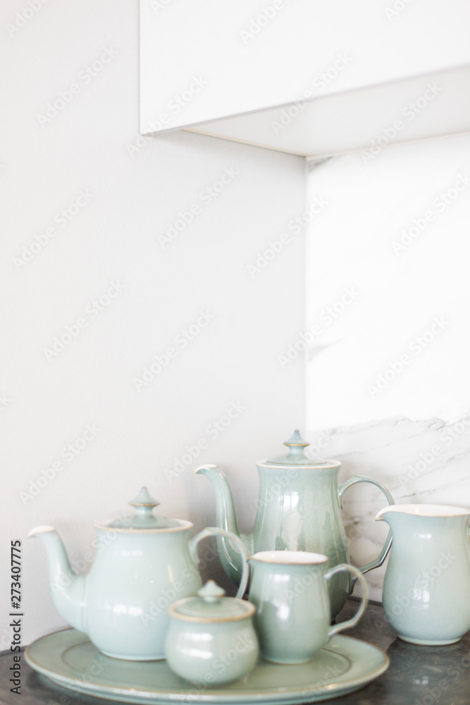 Kitchen ceramic tea set