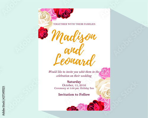 Wedding invitation card 