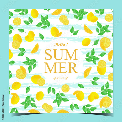 multipurpose digital watercolor summer background