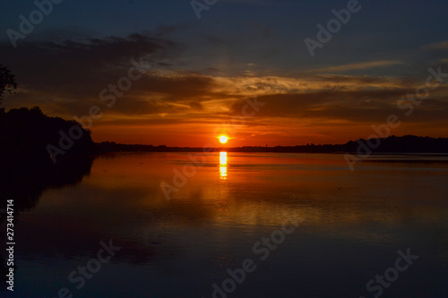 sunrise over the Delaware River