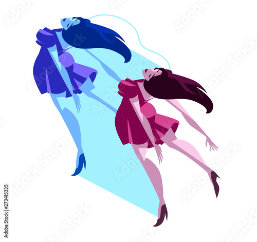 woman in astral plane soul travel