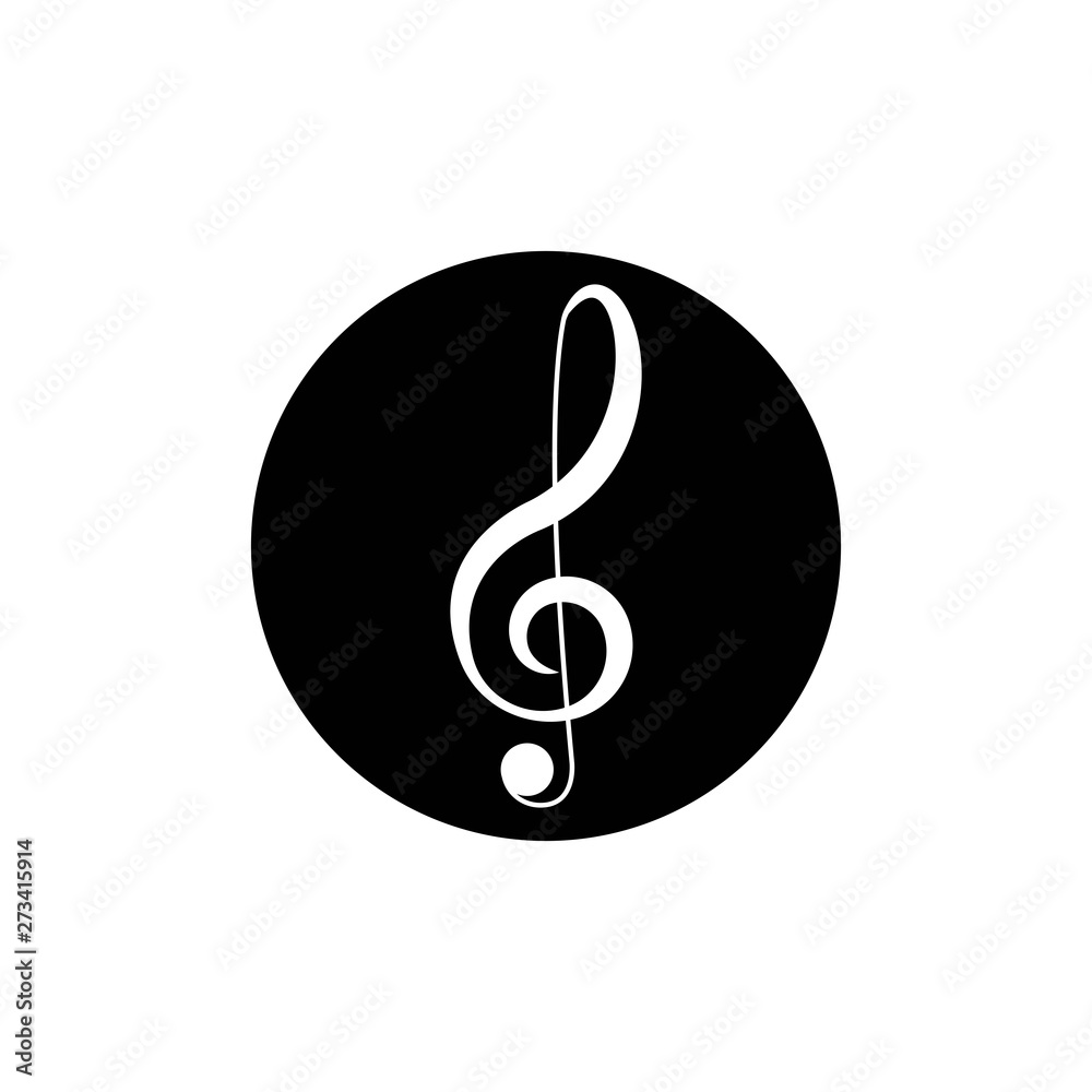 Fototapeta premium Music note Icon Vector