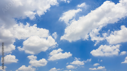 The nature of blue sky with cloud in the morning.