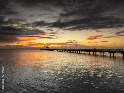 Wallpaper Mural Pier Sunrise with Beautiful Sky Torontodigital.ca