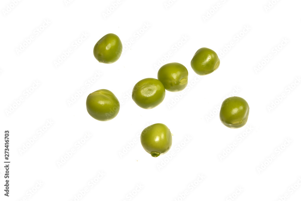 peas isolated on white background