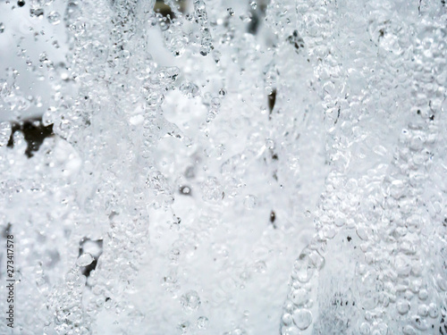 Stop motion of splashing water at the fountain, abstract