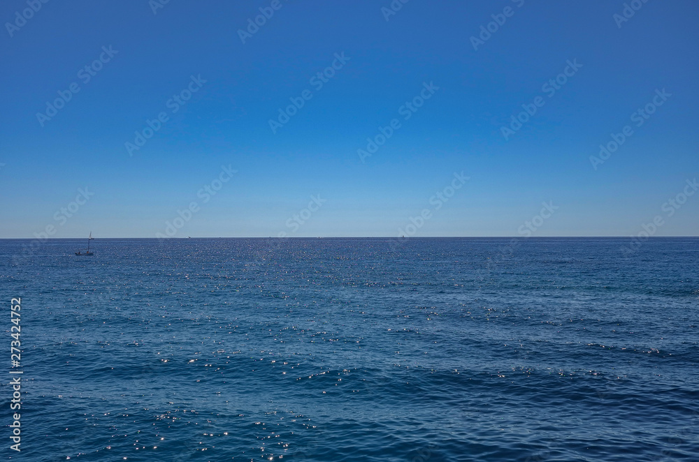 Beautiful sea and cloudy sky