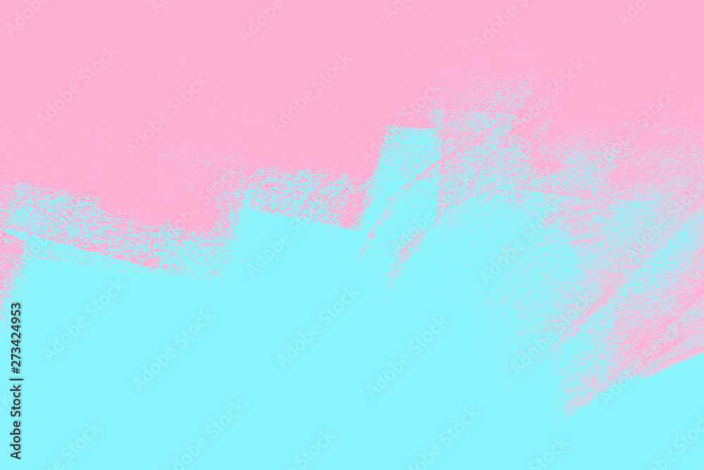 blue pink summer paint background texture with grunge brush strokes