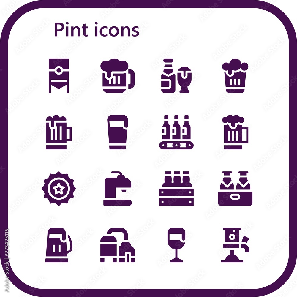 pint icon set pint icon set