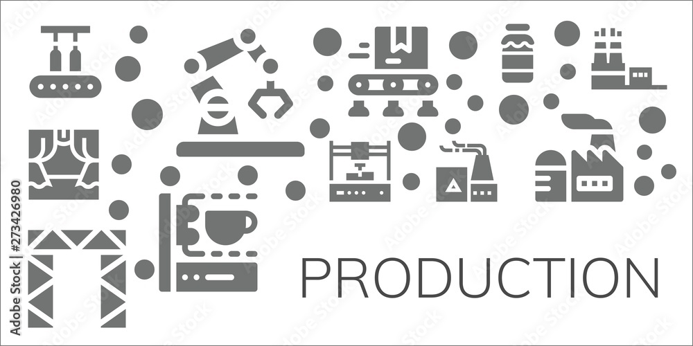 production icon set