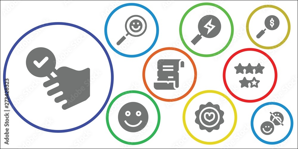 review icon set