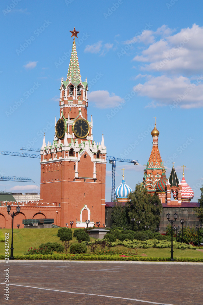 Spasskaya tower, Moscow Kremlin, Russia Spasskaya tower, Moscow Kremlin, Russia
