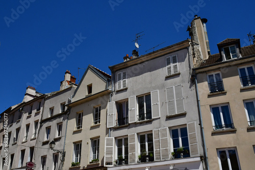 Pontoise , France - june 2 2019 : historical city