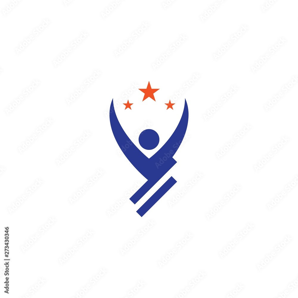 success people logo vector